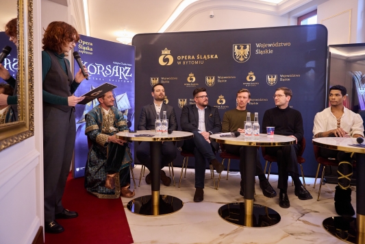 Konferencja prasowa przed premierą spektaklu KORSARZ
